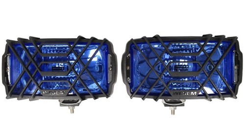 Set abbaglianti blu fari - 2x,