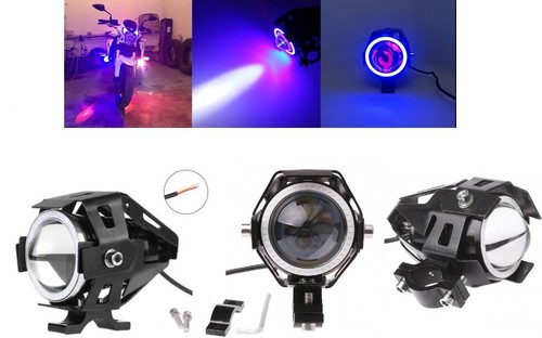 Faretto moto led faro angel - u7,