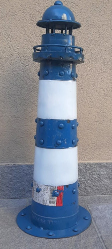 Faro metallo artigianale h - in,