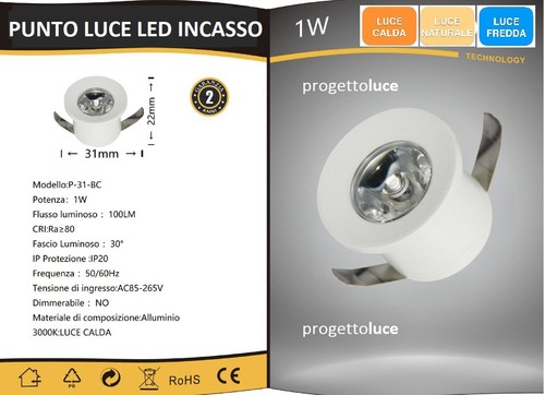 Faro faretto led punto luce - faro,